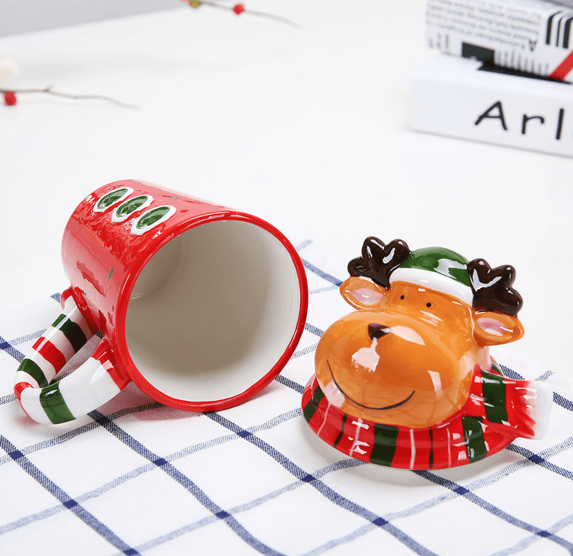 Creative Christmas Gift Ceramic Tea Mugs Water Container Cups and Mugs Top Grade Porcelain Coffee Cup Drinkware - MRSLM