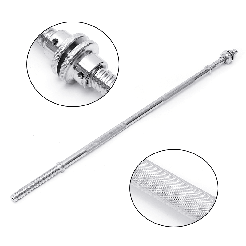 47 Inch Olympic Straight/Curl Bar Barbell Weight Set Home Gym Fitness Equipment Barbell - MRSLM