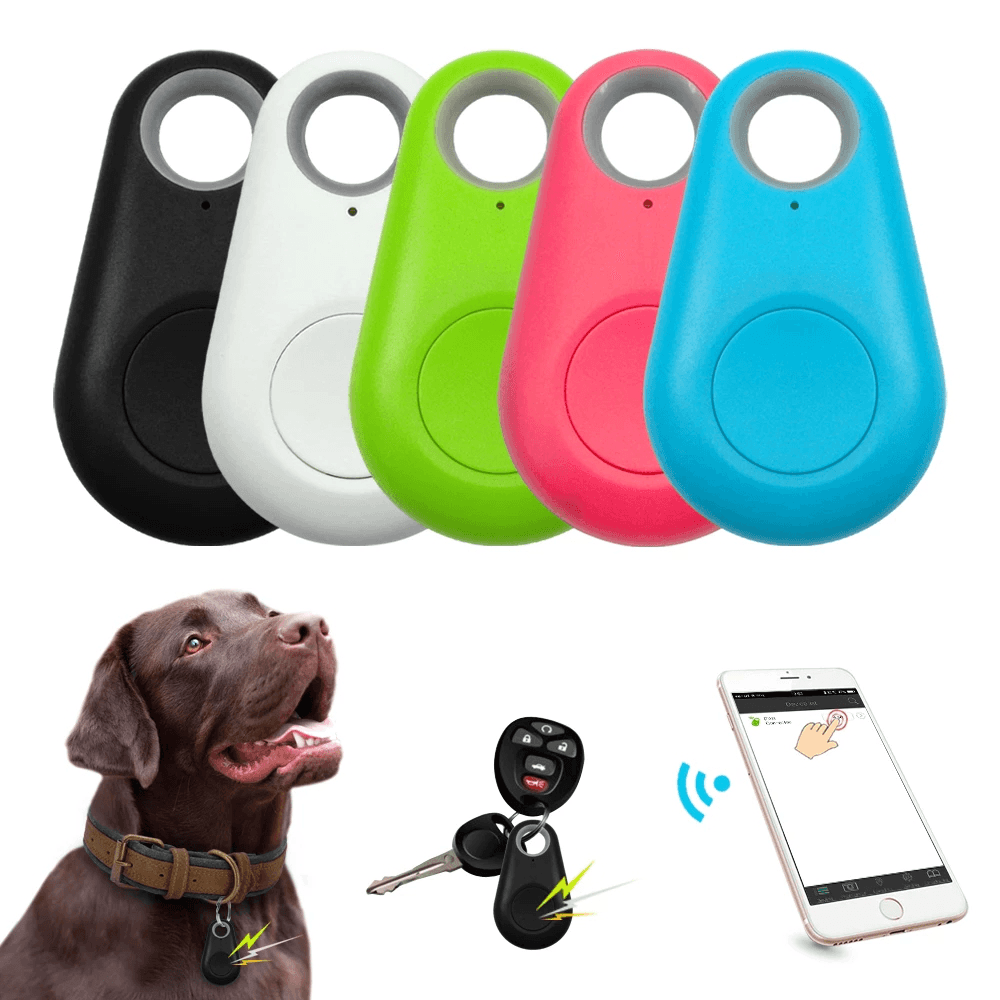 Pet Smart GPS Tracker Mini Anti-Lost Waterproof Bluetooth 5.2 Locator Tracer for Pet Dog Cat Kids Car Wallet Key Collar Accessories - MRSLM
