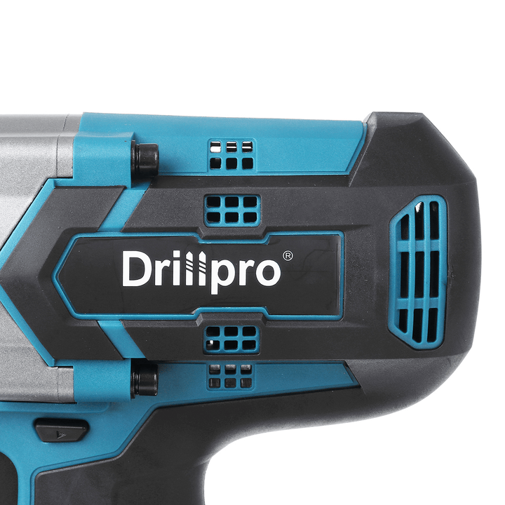 Drillpro 1300N.M Brushless Cordless Electric Impact Wrench 3 Speeds for Makita 18V Battery Heavy Equipment Repair Tool - MRSLM