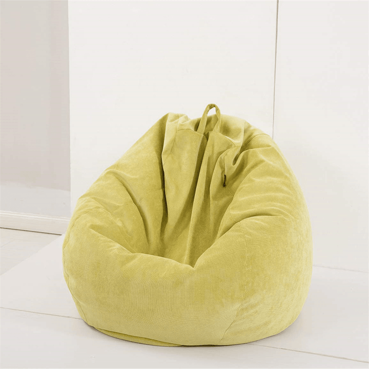 Corduroy Bean Bag Chair 70*80Cm Multicolor Gaming Sofa Cover Indoor Lazy Sofa with Mesh Bag Liner Cover - MRSLM