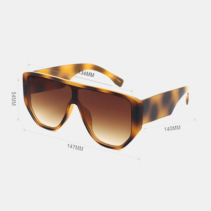 Unisex Tortoiseshell Full Frame Big Frame UV Protection Sunglasses Outdoor Fashion Sunshade Glasses - MRSLM