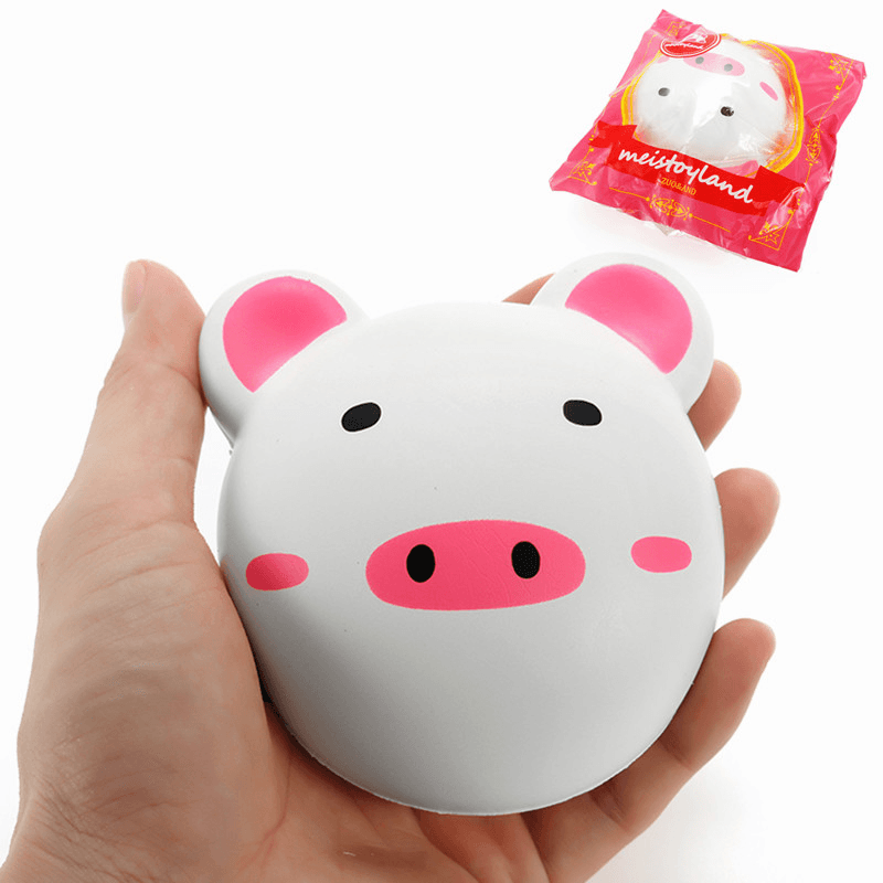 Meistoyland Squishy Piggy Bun 9Cm Pig Slow Rising with Packaging Collection Gift Decor Soft Toy - MRSLM