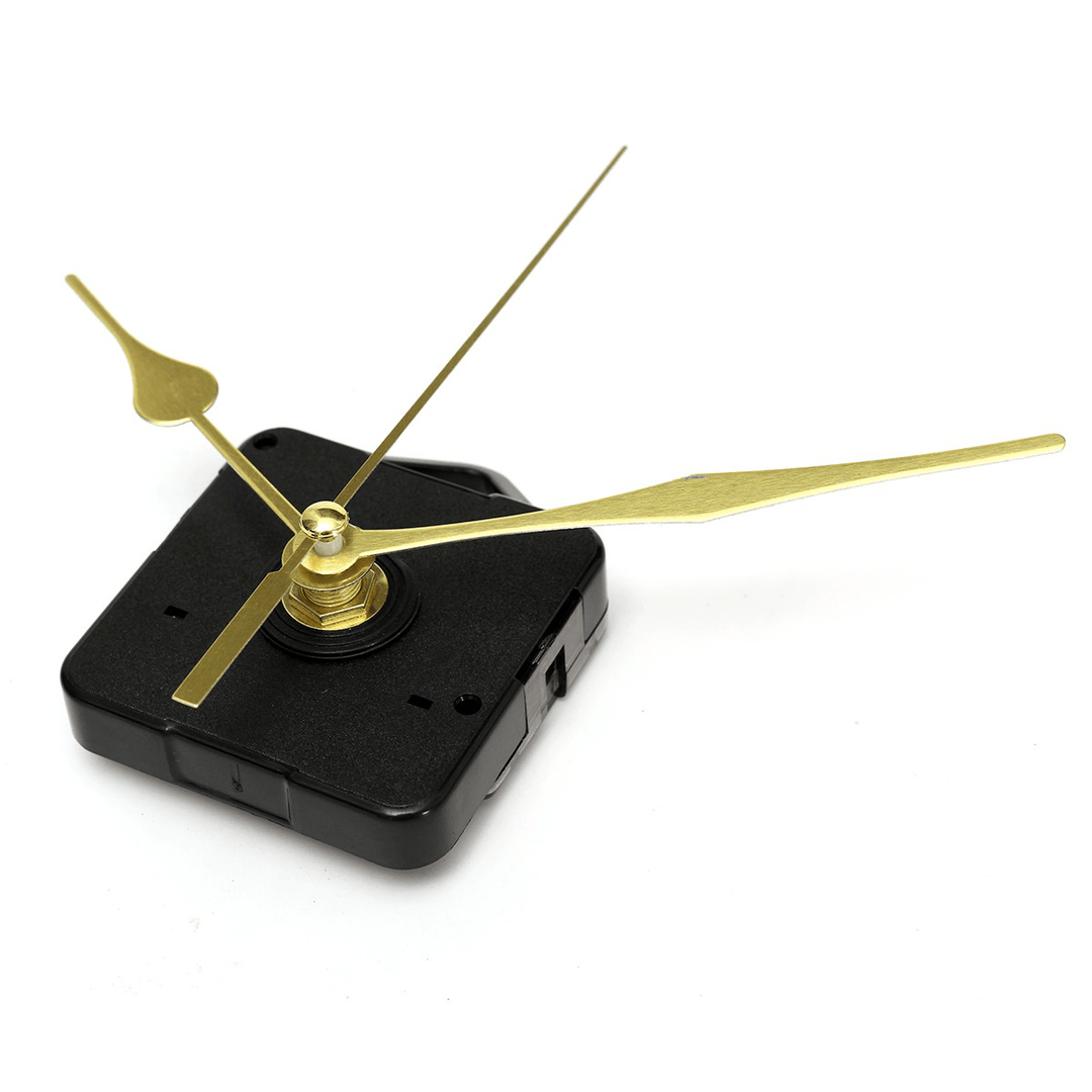 Quartz Clock Movement Mechanism Gold Hands DIY Repair Parts Tool Kit Home Office - MRSLM