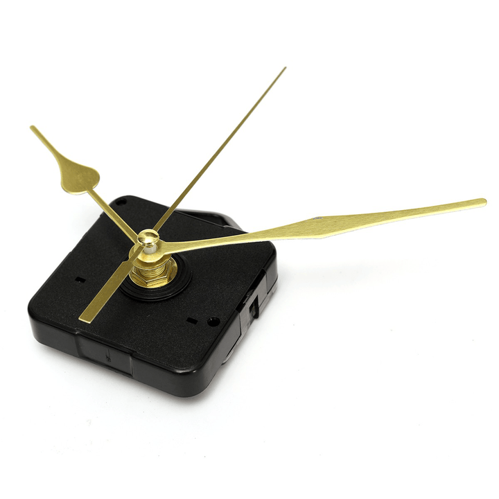 Quartz Clock Movement Mechanism Gold Hands DIY Repair Parts Tool Kit Home Office - MRSLM