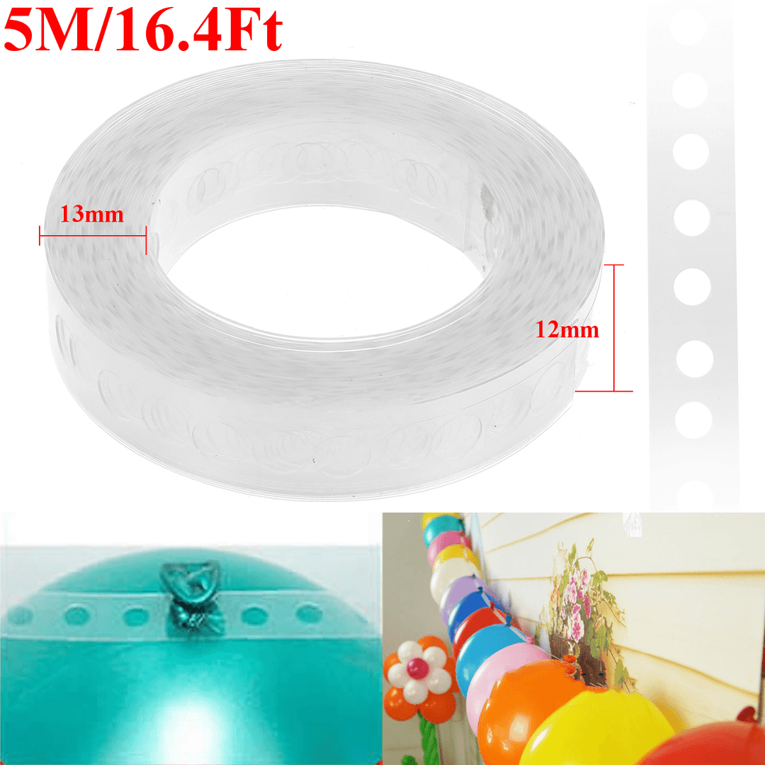 5M Balloon Decorating String DIY Balloon Arch Strip Tape Gift Decoration 12Mm - MRSLM