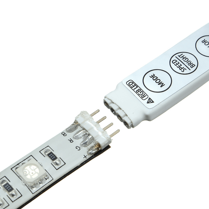 LED Light Strip 50/100/150/200Cm RGB 5050SMD LED Strip Light Battery Operated Waterproof 3 Modes Color Change - MRSLM