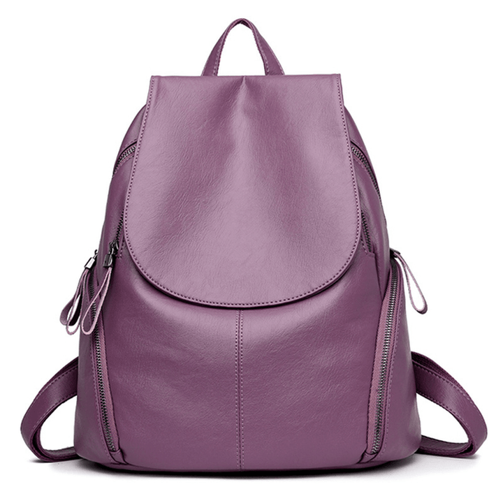 Women PU High-Capacity Short-Haul Travel Bag Portable Backpa - MRSLM
