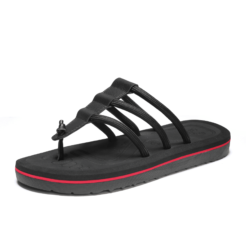 Men Microfiber Soft Bottom Non Slip Comfy Clip Toe Casual Beach Slippers - MRSLM