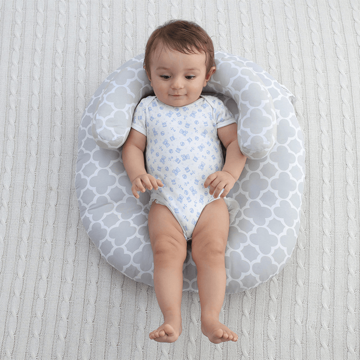 Baby Sleeping Pillow Infant Anti-Roll Cushion Adjustable Baby Side Sleep Mat for 0-1 Year Old - MRSLM