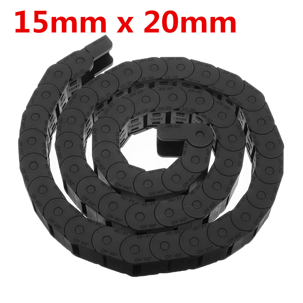 Machifit 15Mm X 20/50Mm Openable Drag Chain R28 Plastic Cable 1 Meter Wire Carrier - MRSLM