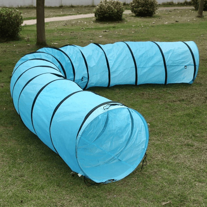 5.2M 210D Outdoor Pet Training Tunnel with Storage Bag Dog Cat Sport Running Space Stable Toys - MRSLM