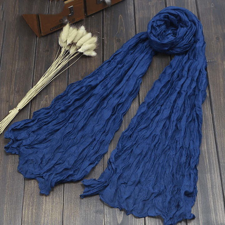 Bali Pure Cotton Yarn Fold Scarf Children Candy Color Autumn - MRSLM