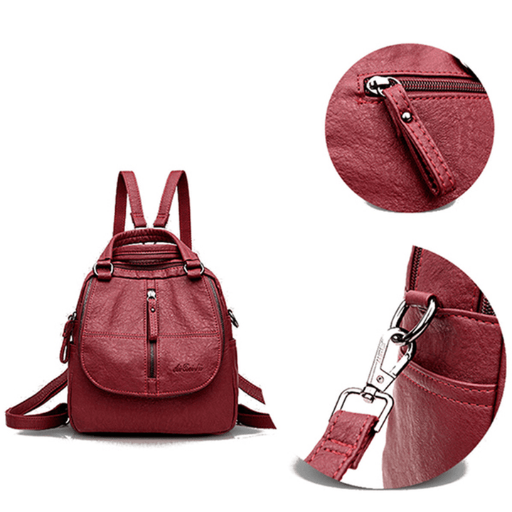 Fashion Plaid Handbags Multipurpose Backpack Shoulder Bags - MRSLM