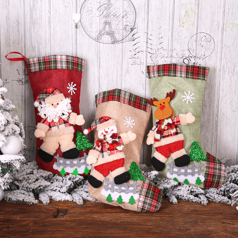 Christmas Stocking with Large Dancing Doll - MRSLM