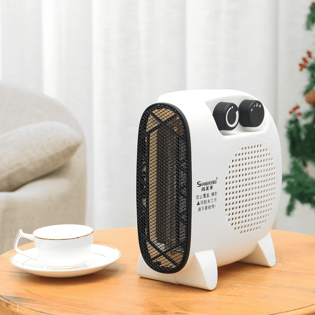 1500W Portable Electric Heater Fan Small Hot Warm 3 Wind Modes for Living Room/Bedroom - MRSLM