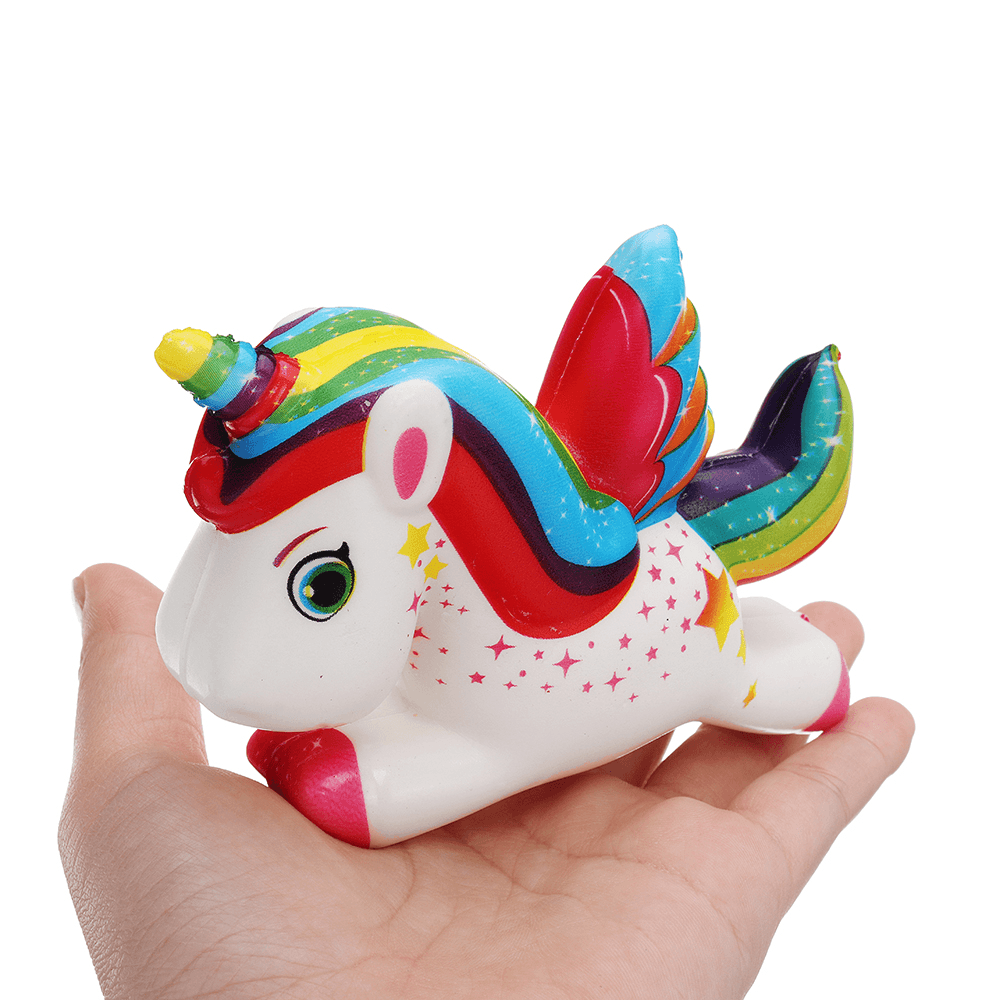 IKUURANI Unicorn Squishy 10.5*8CM Cute Slow Rising Toy Decor Gift with Original Packing - MRSLM