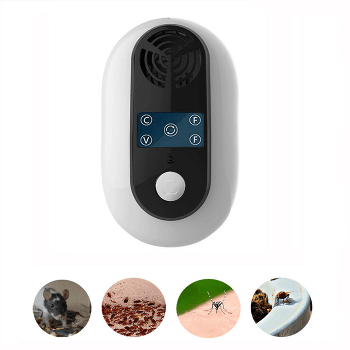 Indoor Household Variable Frequency Ultrasonic Mosquito Dispeller Insect Mouse Cockroach Repellent - MRSLM