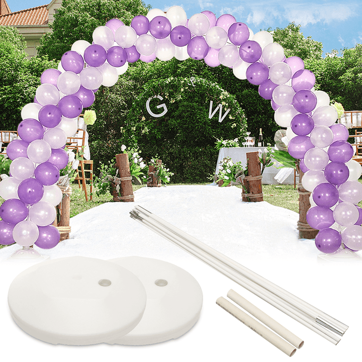 DIY Large Balloon Arch Set Column Stand Base Frame Kit Birthday Wedding Party Decor - MRSLM
