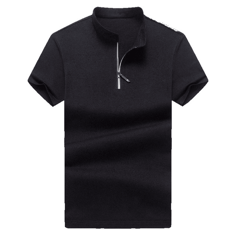 Men Short-Sleeved Slim Lapel Casual T-Shirts - MRSLM