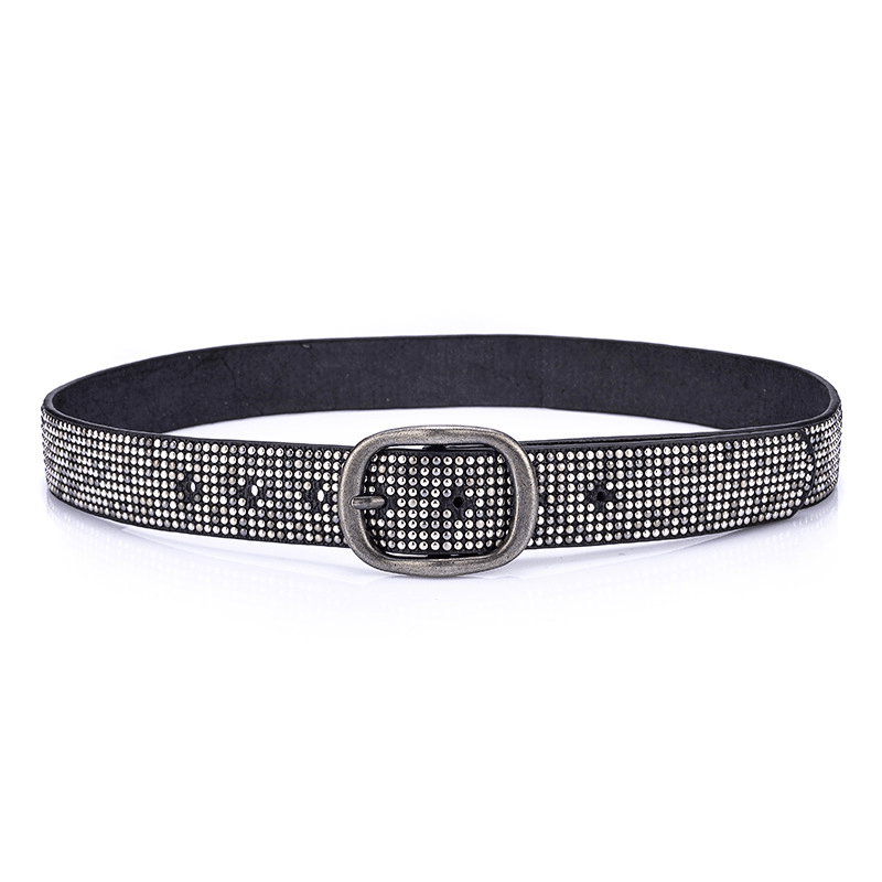 Rivet Decorated Ladies Fashion Cool Style Wide Belt - MRSLM