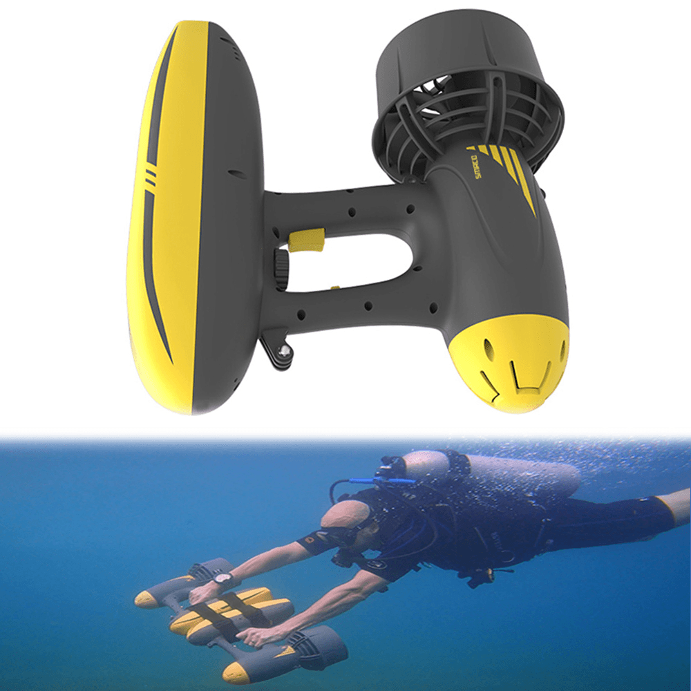 2PCS SMACO 2-In-1 600W Electric Underwater Propeller Water Dual Speed Scooter Diving Scuba Propeller Water Sports Equipment Support Waterproof Camera - MRSLM