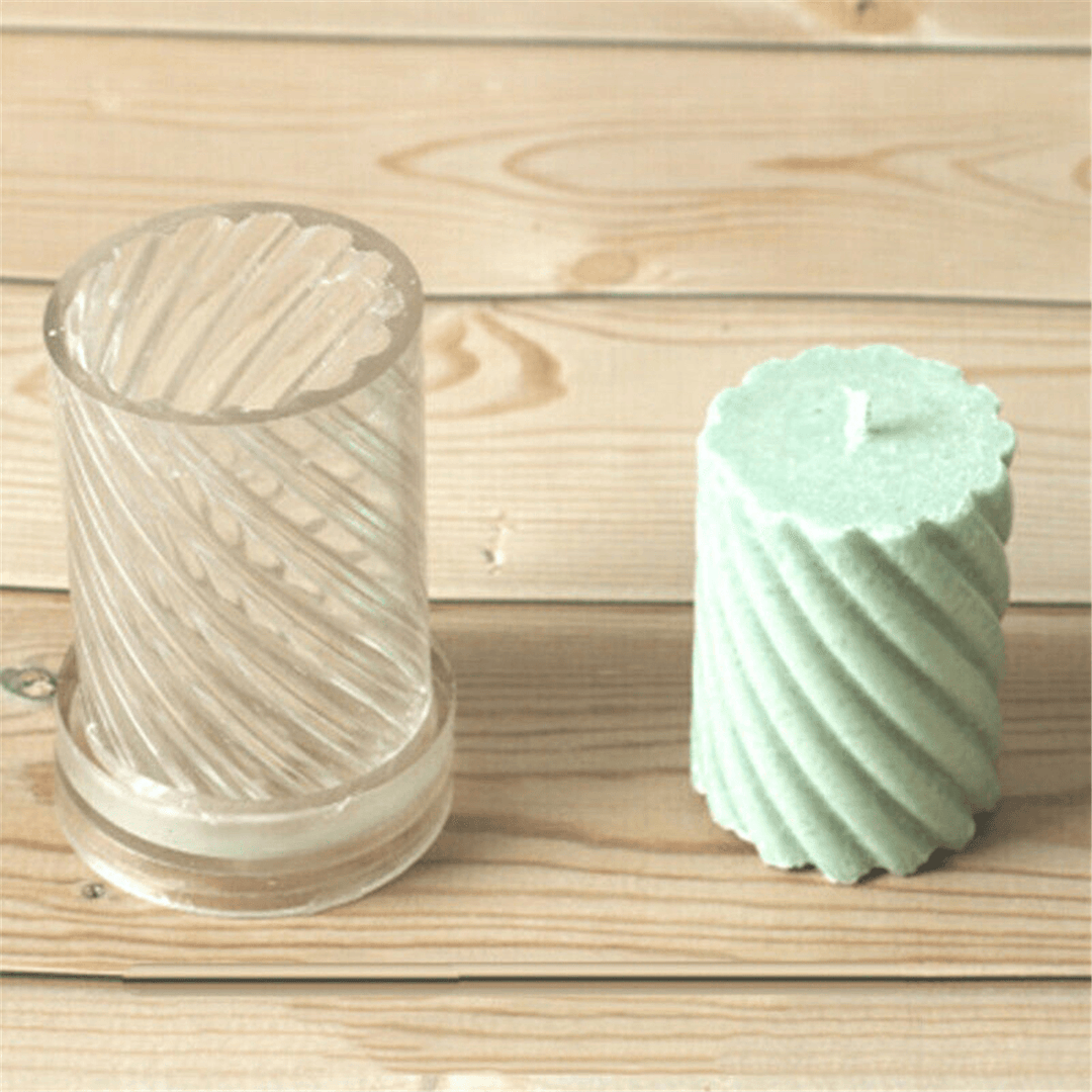 Candle Mold Plastic Spiral Shape DIY Craft Tool for Wax Candle Mould Making - MRSLM