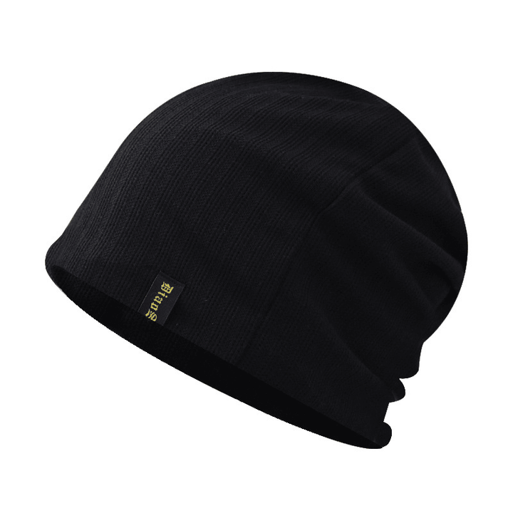Baotou Thin Letter Embroidery Knitted Pile Hat - MRSLM