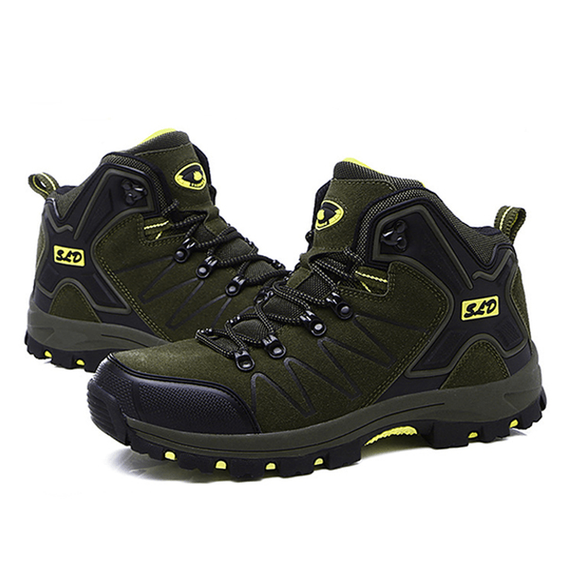 Women High Top Casual Comforbale Lace up Outdoor Hiking Shoes - MRSLM
