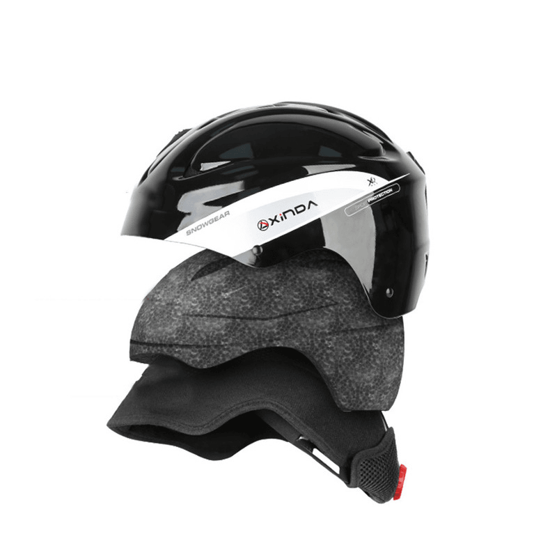XINDA Outdoor Cycling Skiing Helmet Breathable Ultralight Helmet Goggle Warm Mask - MRSLM
