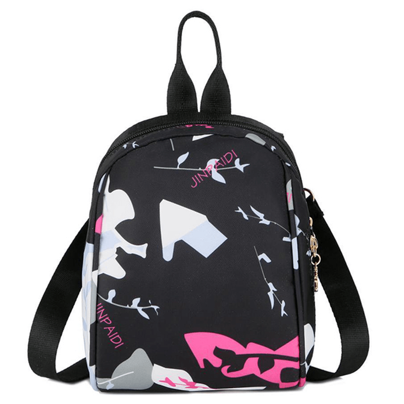 Oxford Fashion Print Shoulder Bag Backpack for Women - MRSLM