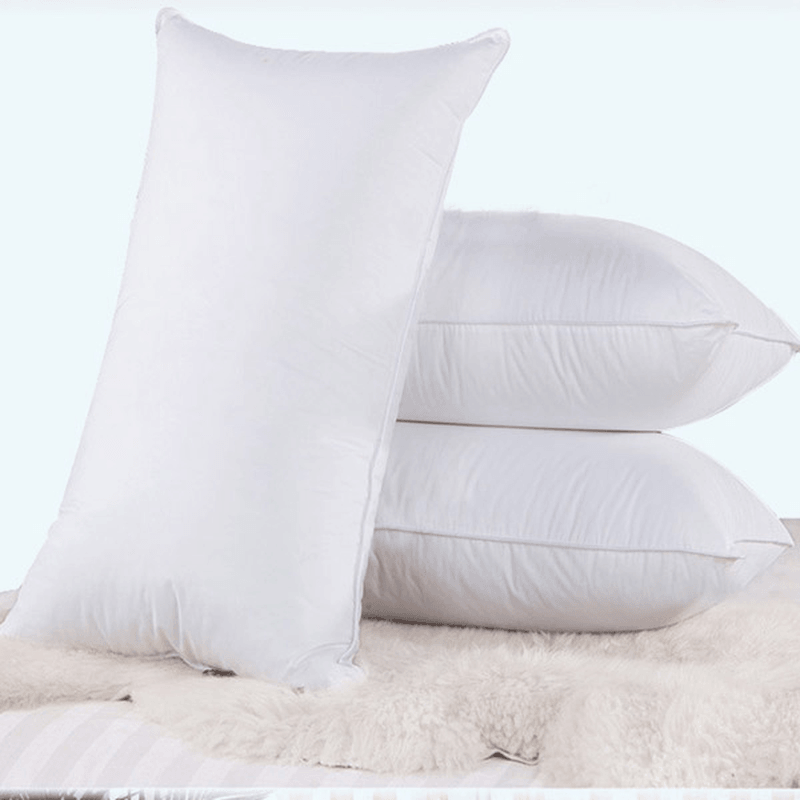 Honana WX-304 High Elastic Cotton Filled Bedding Soft Pillow Nursing Neck Hotel Home Pillow White Healthy - MRSLM