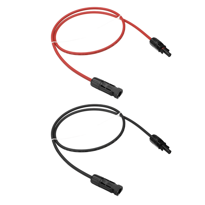 12 AWG 1 Meter Solar Panel Extension Cable Wire Black/Red with MC4 Connectors - MRSLM