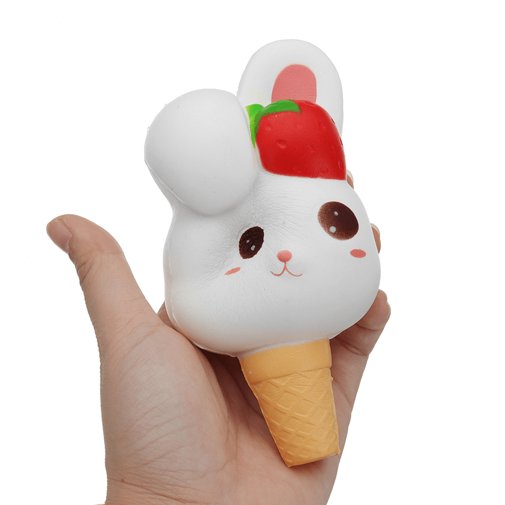 Gigglebread Rabbit Ice Cream Squishy 13.5*6.5*6CM Slow Rising with Packaging Collection Gift - MRSLM