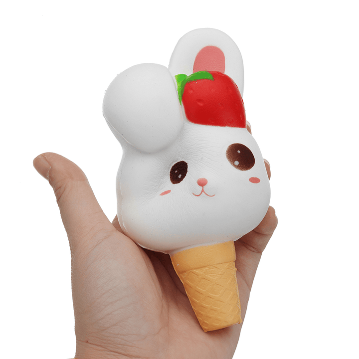 Gigglebread Rabbit Ice Cream Squishy 13.5*6.5*6CM Slow Rising with Packaging Collection Gift - MRSLM