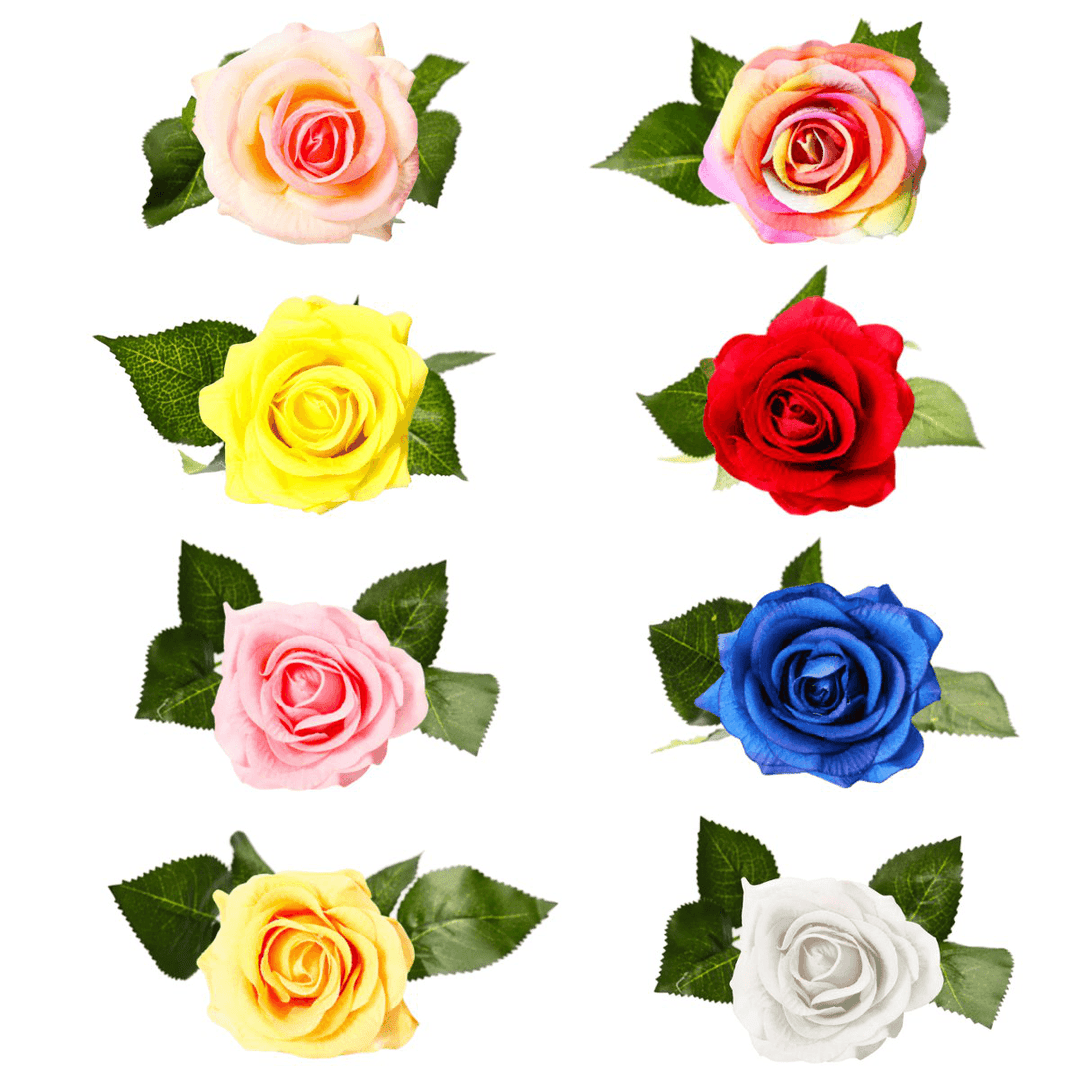 Handmade Latex Touch Rose Flowers Bridal Wedding Home Bouquet Party Decorations Gifts - MRSLM
