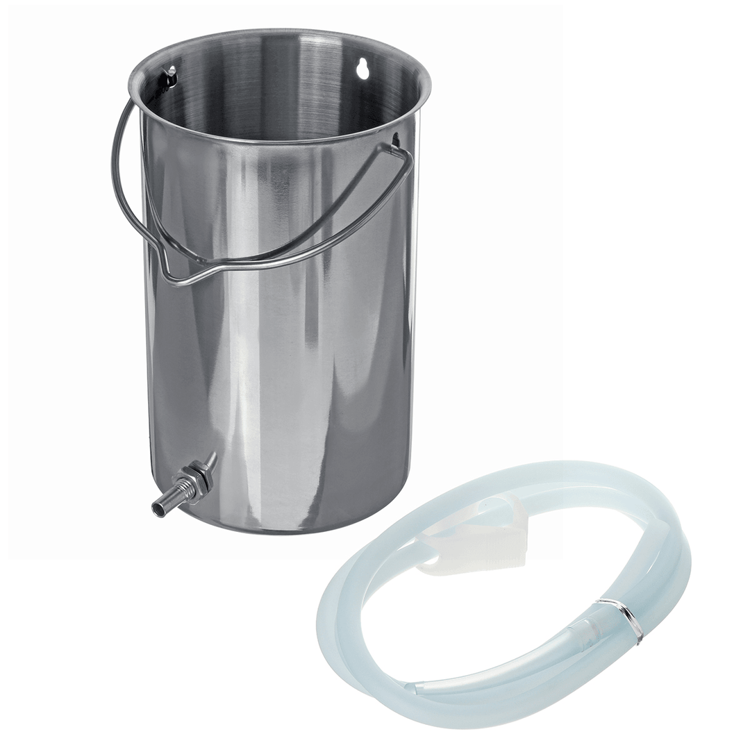 2L Non-Toxic Stainless Steel Enema Bucket Tools Kit Douche 2M Tube Reusable Medical Detox Enema Bucket - MRSLM