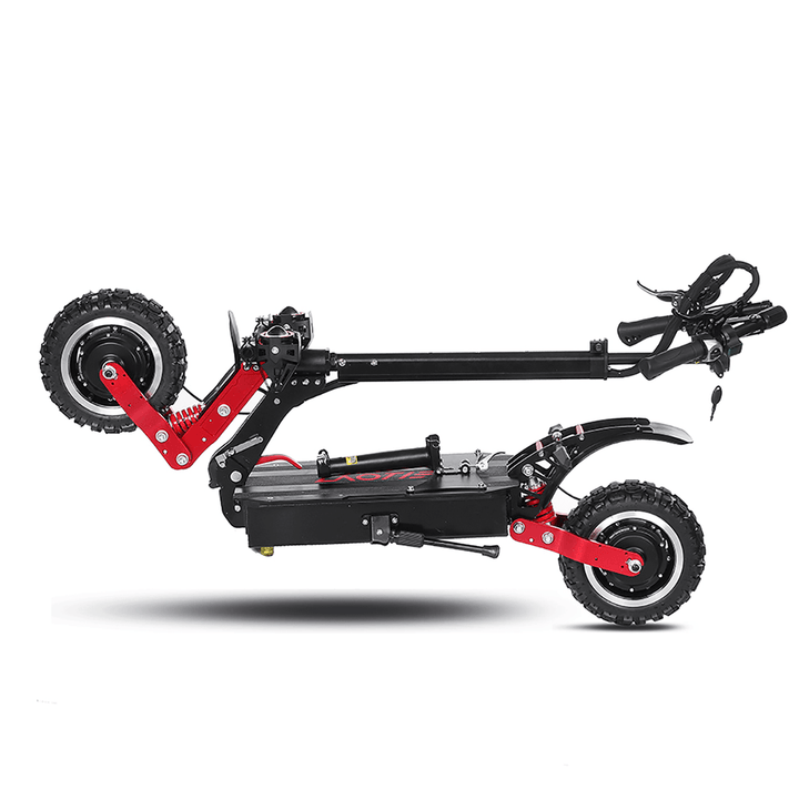 LAOTIE® ES18 60V 31.2Ah 2800W*2 Dual Motor Foldable Electric Scooter with Saddle 85Km/H Top Speed 100Km Mileage 200Kg Bearing EU Plug - MRSLM