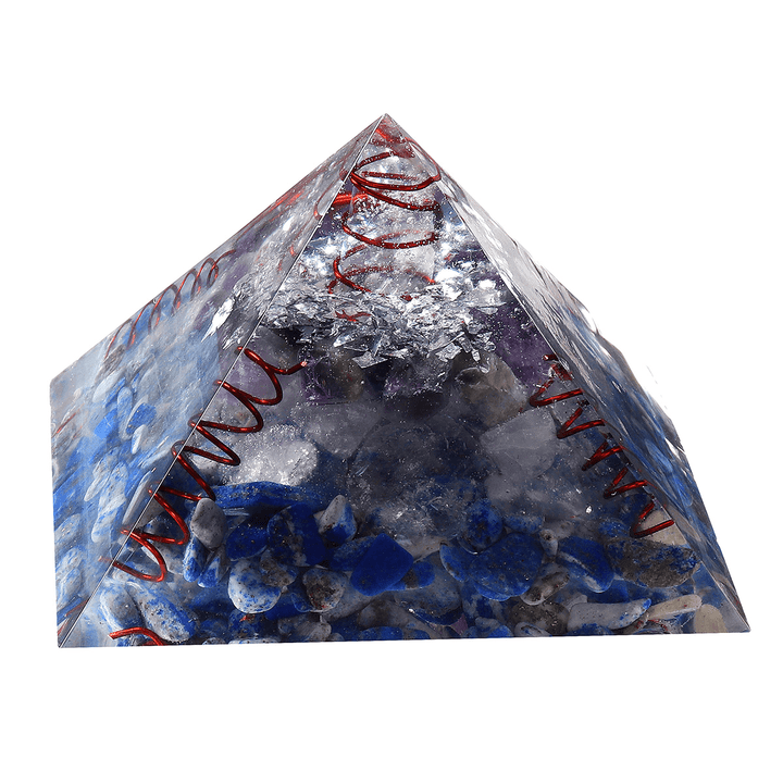 Himalayas Stone Orgone Pyramid Energy Generator Tower Home Decorations Reiki Healing Crystal - MRSLM