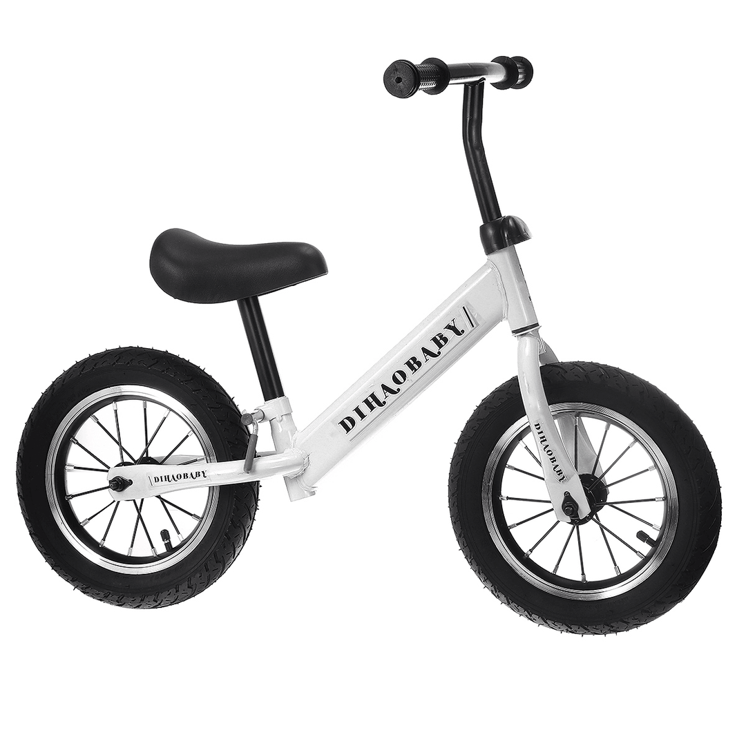12" Adjustable Seat Toddler Kids Balance Push Bike No Pedal Walking Training Bicycle for 2-6 Years Old - MRSLM