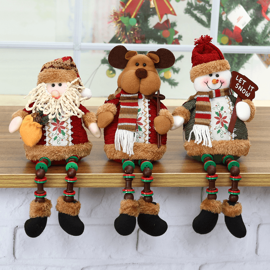 Santa Snowman Reindeer Doll Christmas Decoration Tree Hanging Ornament Gift - MRSLM