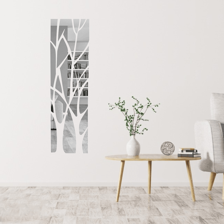 100X28Cm Wandspiegel Spiegelfolie Selbstklebend Wand Aufkleber Spiegel Decoration - MRSLM