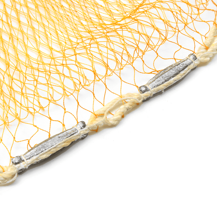 3.5M/4M Fishing Nylon Monofilament Fish Gill Net Easy Throw for Hand Casting Spin Network Bait Sinker - MRSLM