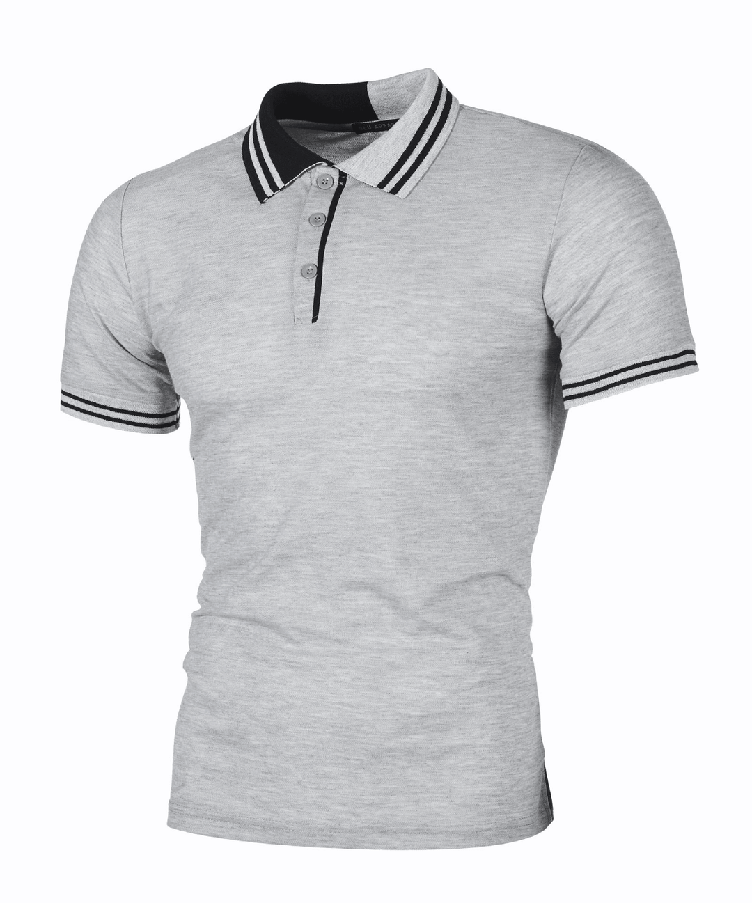 Breathable Square Neck Short-Sleeved Polo Shirt - MRSLM