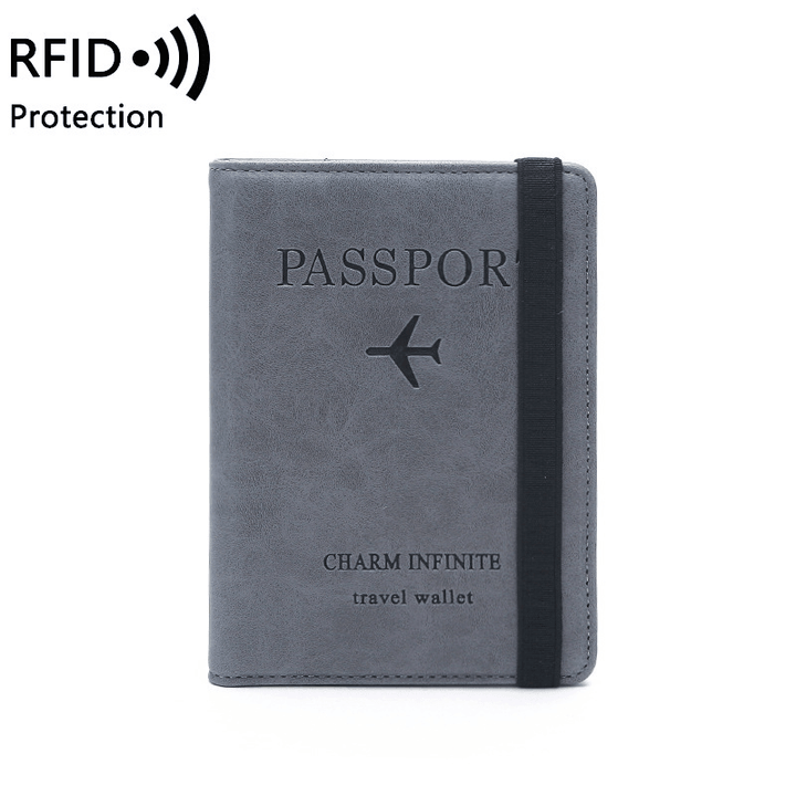 RFID Blocking Travel Multifunctional Card Slots Passport Storage Bag Wallet - MRSLM