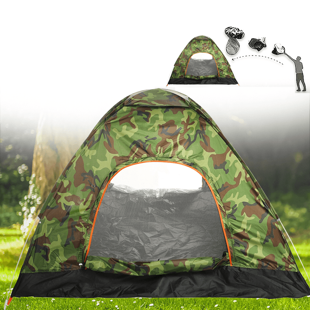 Ipree® 1-4 Person Automatic Open Camping Tent Waterproof Windproof Anti-Uv Sunshade Canopy Ultralight Travel Hiking - MRSLM