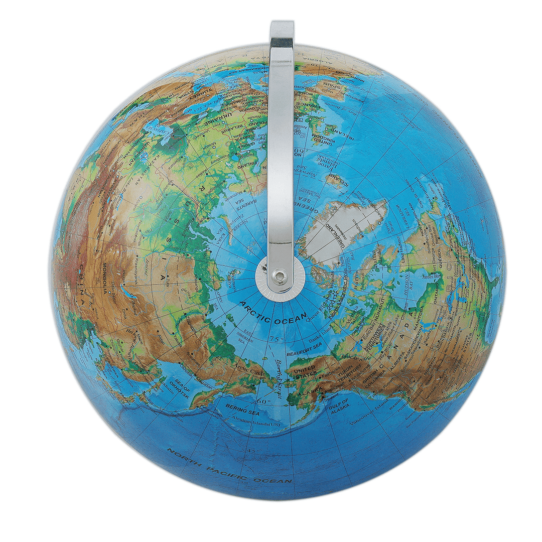 113 in 1 12 Inch Desktop World Globe with LED Light Geography Teaching Office Supply for Teacher Student - MRSLM