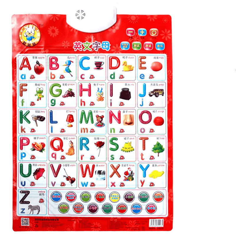 Baby Audio Wall Chart, Point to Read Pronunciation Toys - MRSLM