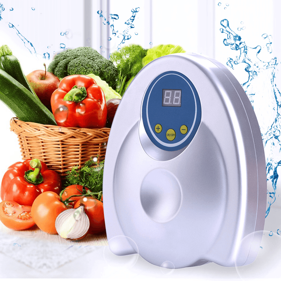 110V/220V 400Mg/H Ozone Generator Food Fruit Vegetable Washing Digital Machine Household Sterilization Deodorizing Detoxification Water Purifier - MRSLM