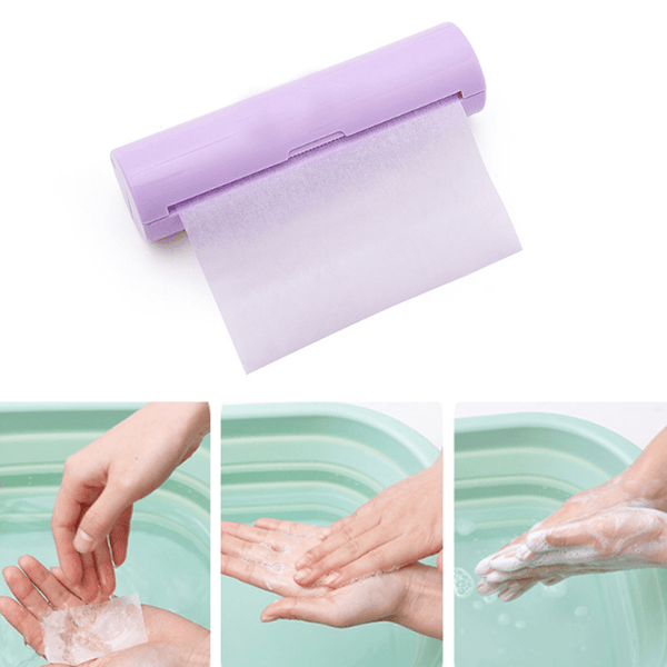 Ipree® Paper Soap Flakes Travel Camping Emergency Hand Wash Cleaning Toilet Soap Kits - MRSLM